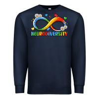 Navy neurodiversity Premium Sweatshirt - LillyAllenDesigns