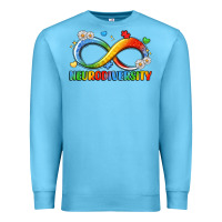 Ocean Blue neurodiversity Premium Sweatshirt - LillyAllenDesigns