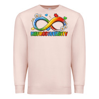 Pale Pink neurodiversity Premium Sweatshirt - LillyAllenDesigns