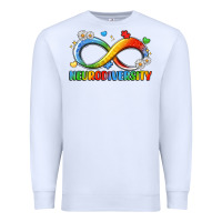 White neurodiversity Premium Sweatshirt - LillyAllenDesigns