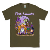 Army Green fresh lavender gnome Classic Tee - BarkalooDesign