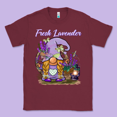 Fresh Lavender Gnome Classic Tee Designed By Barkaloodesign