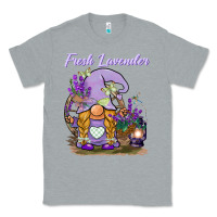 Heather Grey fresh lavender gnome Classic Tee - BarkalooDesign