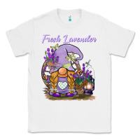 White fresh lavender gnome Classic Tee - BarkalooDesign