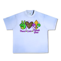 Grape Ice peace love mardi gras Urban Heavy Tee - JahusDesignShop