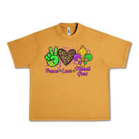 Peace Love Mardi Gras Urban Heavy Tee | Teevron