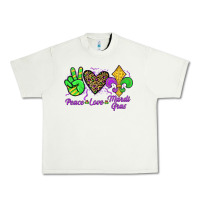 Pistachio peace love mardi gras Urban Heavy Tee - JahusDesignShop