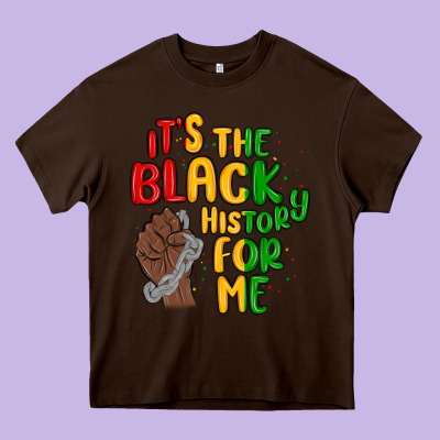 It S The Black History For Me Heavy Core Tee Designed By Maliassmallbusiness