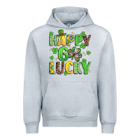 Heather Grey happy go lucky Urban Hoodie - Artiststas
