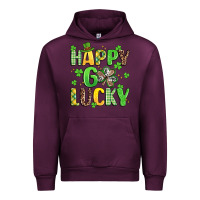 Mauve Wine happy go lucky Urban Hoodie - Artiststas
