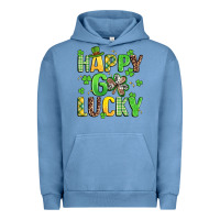 Pigment Pebble Blue happy go lucky Urban Hoodie - Artiststas