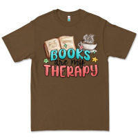 Cacao books are my therapy Premium Tee - MaliasSmallBusiness