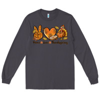 Smoke Peace Love Thanksgiving Long Sleeve Tee - texasbilliewilder
