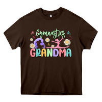 Chocolate Brown gymnastics grandma Heavy Core Tee - MaliasSmallBusiness