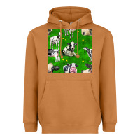 Meerkat holstein cows seamless pattern Heavyweight Hoodie - BundleAndBundleShop