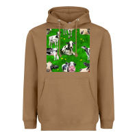 Toasted Coconut holstein cows seamless pattern Heavyweight Hoodie - BundleAndBundleShop