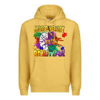 Antique Gold Neurodiversity is beautiful Premium Hoodie - FaDigitalArtStudio