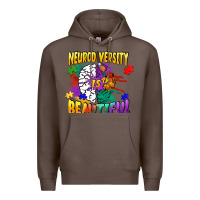 Coffee Neurodiversity is beautiful Premium Hoodie - FaDigitalArtStudio