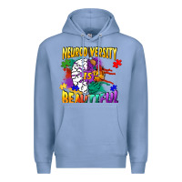 Colony Blue Neurodiversity is beautiful Premium Hoodie - FaDigitalArtStudio