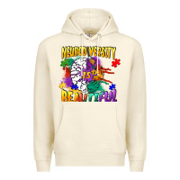 Sandshell Neurodiversity is beautiful Premium Hoodie - FaDigitalArtStudio