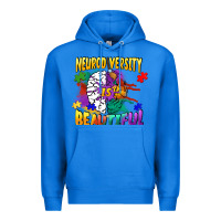 True Royal Neurodiversity is beautiful Premium Hoodie - FaDigitalArtStudio