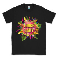 Black lunch lady tie dye sunflower Classic Tee - BarkalooDesign