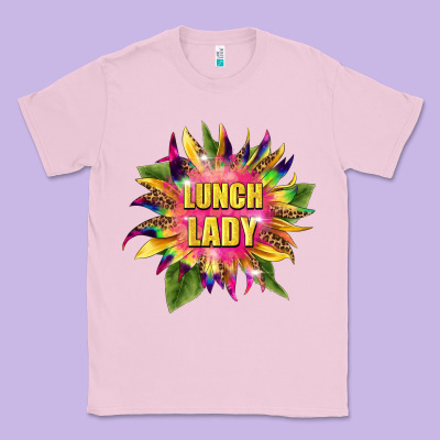 Lunch Lady Tie Dye Sunflower Classic Tee Designed By Barkaloodesign