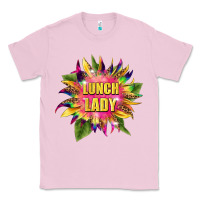 Bubblegum Pink lunch lady tie dye sunflower Classic Tee - BarkalooDesign