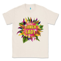 Natural lunch lady tie dye sunflower Classic Tee - BarkalooDesign