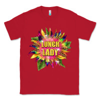 Red lunch lady tie dye sunflower Classic Tee - BarkalooDesign