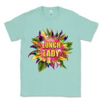 Seafoam lunch lady tie dye sunflower Classic Tee - BarkalooDesign