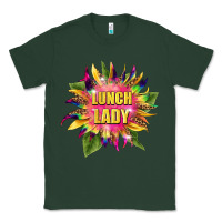Sports Green lunch lady tie dye sunflower Classic Tee - BarkalooDesign