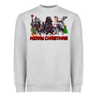 Heather Grey merry christmas gnomies Heavyweight Sweatshirt - CowGirlArtShop