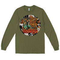 Army Green Christmas Cowboy Boots Long Sleeve Tee - RanaPortraitStore