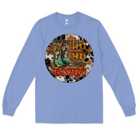 Colony Blue Christmas Cowboy Boots Long Sleeve Tee - RanaPortraitStore