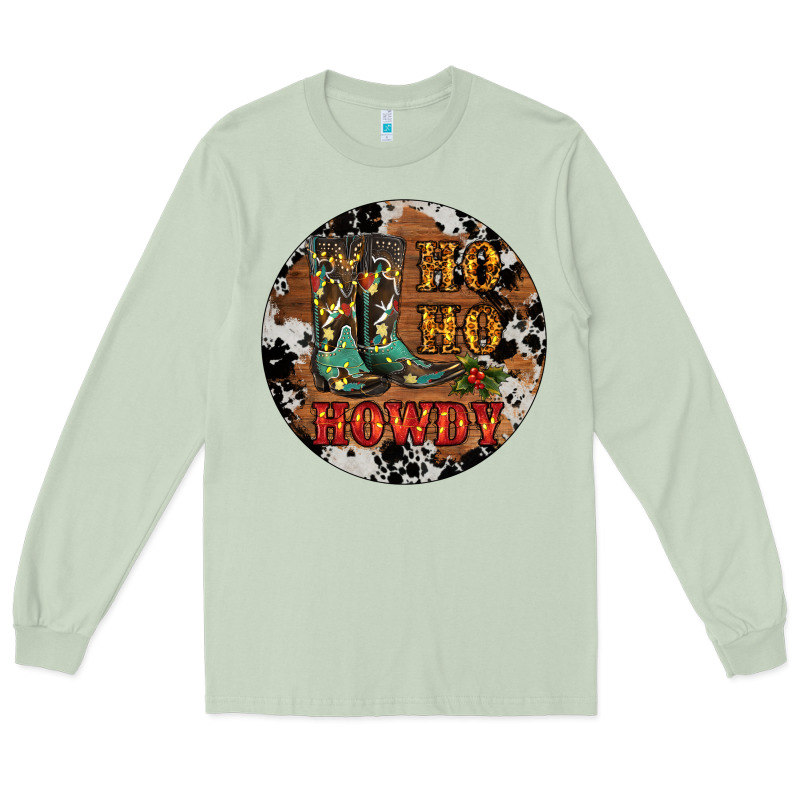 Christmas Cowboy Boots Long Sleeve Tee by RanaPortraitStore | Teevron