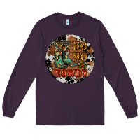 Plum Christmas Cowboy Boots Long Sleeve Tee - RanaPortraitStore