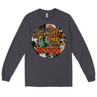 Smoke Christmas Cowboy Boots Long Sleeve Tee - RanaPortraitStore