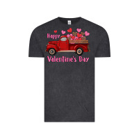 Vintage Black happy valentine's day truck hearts Vintage Tee - RanaPortraitStore