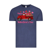 Vintage Denim happy valentine's day truck hearts Vintage Tee - RanaPortraitStore