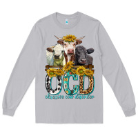 Moon Dust Obsessive Cow Disorder with Cows Long Sleeve Tee - texasbilliewilder
