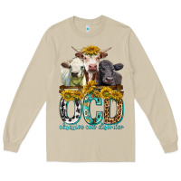 Mushroom Obsessive Cow Disorder with Cows Long Sleeve Tee - texasbilliewilder