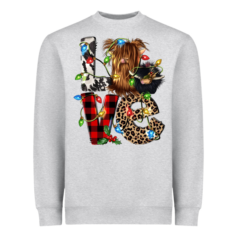 Love Cow Gnomies Heavyweight Sweatshirt by CowGirlArtShop | Teevron