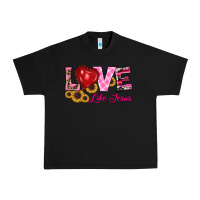 Black valentine's day love like jesus Urban Heavy Tee - RanaPortraitStore