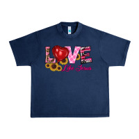 Navy valentine's day love like jesus Urban Heavy Tee - RanaPortraitStore