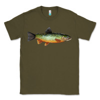 Army Green Greenback Cutthroat Trout Fish Classic Tee - RanaPortraitStore