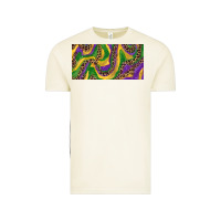 Vintage Arctic Mardi gras colors with leopard Vintage Tee - RanaPortraitStore