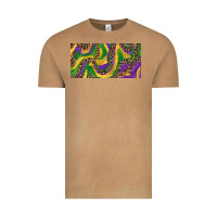 Vintage Camel Mardi gras colors with leopard Vintage Tee - RanaPortraitStore