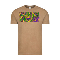 Vintage Coffee Mardi gras colors with leopard Vintage Tee - RanaPortraitStore