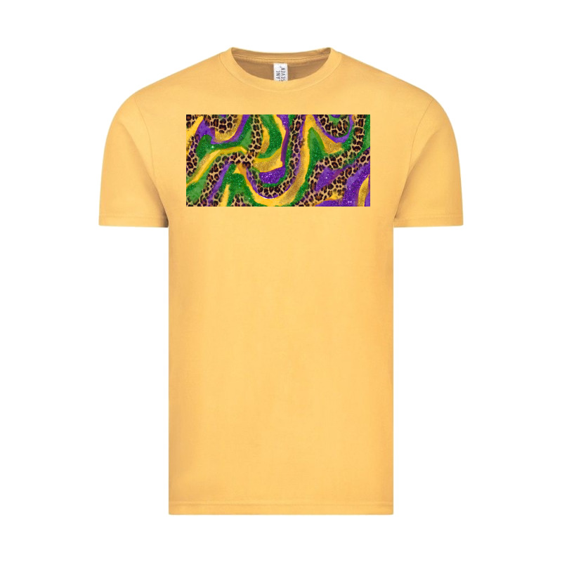 Mardi Gras Colors With Leopard Vintage Tee by RanaPortraitStore | Teevron